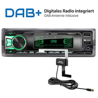 Autorádio XOMAX XM-RD275 s DAB+ tunerem a anténou I FM RDS I Bluetooth hands-free systém I 2xUSB, SD, Aux I 7 barev I 1 DIN